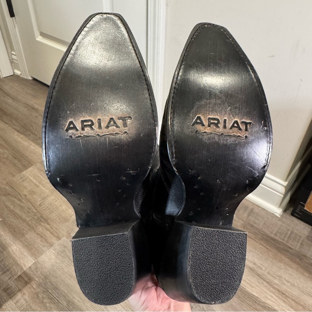 Ariat Casanova X Toe Western Cowboy Boots in Obsidian Black - Picture 13 of 13